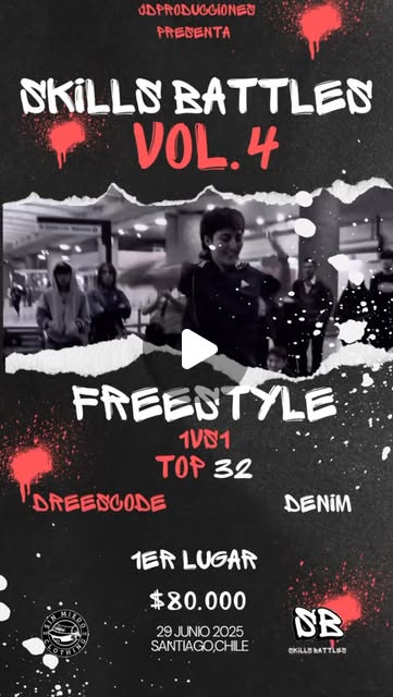 Publicación de Instagram: Skills Battles Vol. 4 · Freestyle