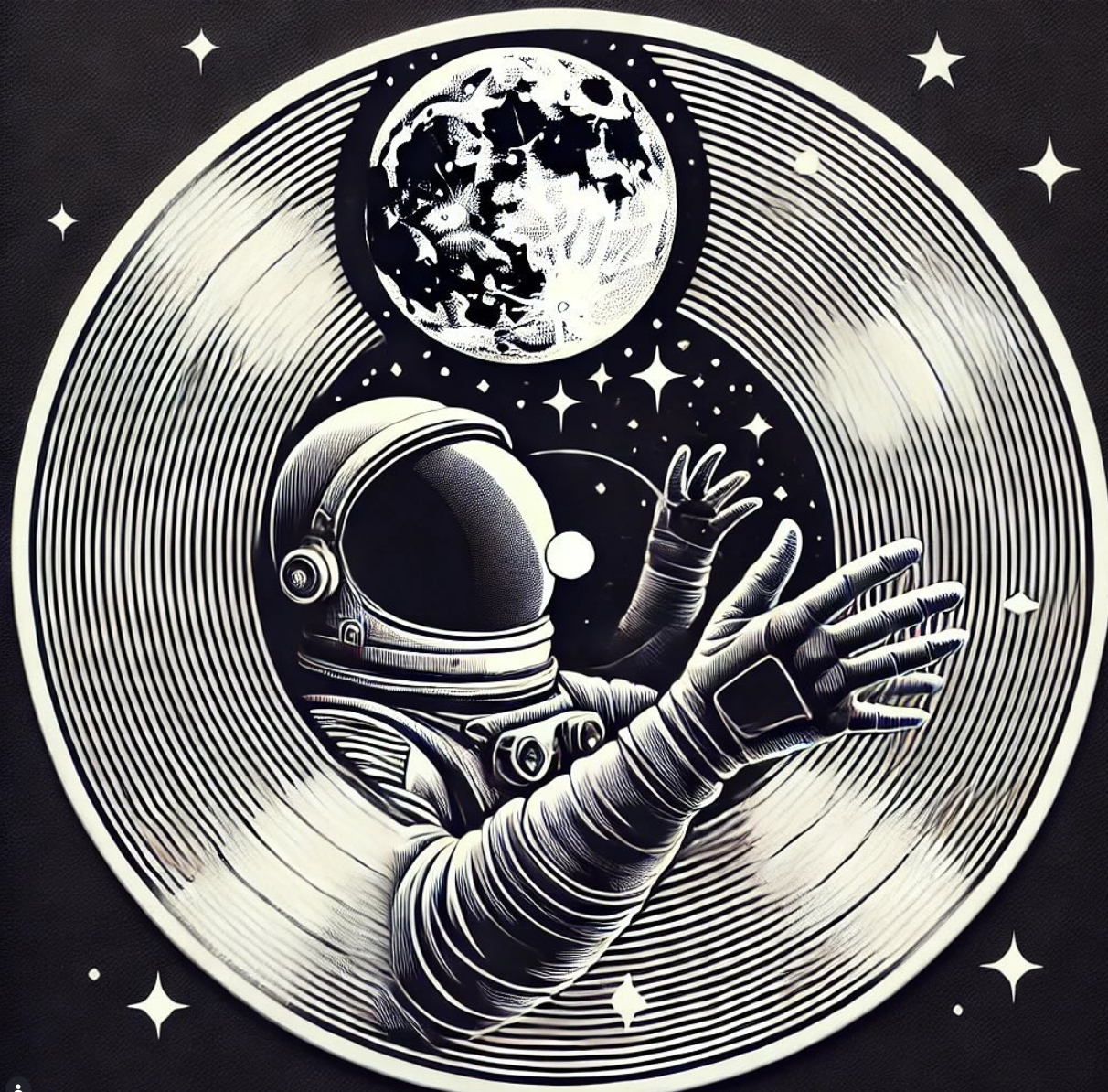 Universo visual de Skill Battles: astronauta y luna